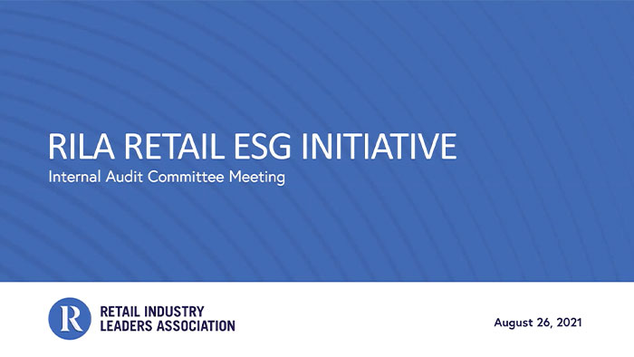 RILA Retail ESG Initiative & The Future of ESG Video Thumbnail